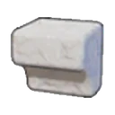 Carved white rock