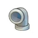 Iron pipe (downward curve)