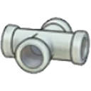 Iron pipe (horizontal cross)