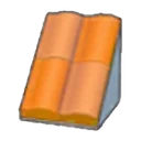 Pitched brick roof