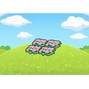 Pretty flower bed