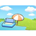 Floating in the shade