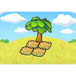 Tree-shaded yellow tall grass