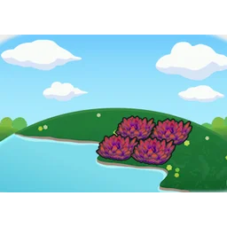 Hydrated red tall grass