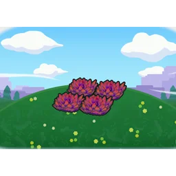 Elevated red tall grass