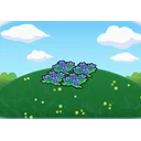 Graceful flower bed