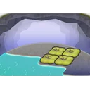 Mossy hot spring