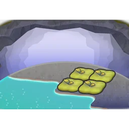 Mossy hot spring