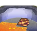 Piping-hot lava