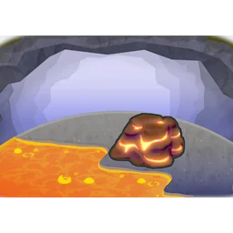 Piping-hot lava