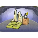Creepy white rocks