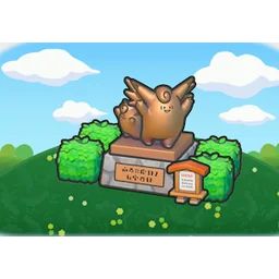 Bronze landmark