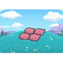 Elevated pink tall grass