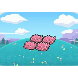 Elevated pink tall grass