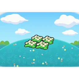 Fluffy flower bed