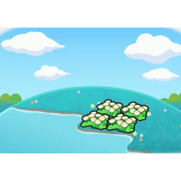 Hydrated fluffy flower bed