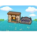 Fireplace nap spot
