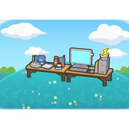 Researcher's desk