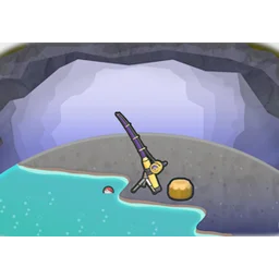 Hot-spring fishing spot