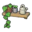 Decorative plant shelf
