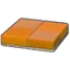 Flat brick roof