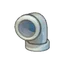 Iron pipe (downward curve)