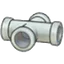 Iron pipe (horizontal cross)