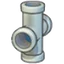 Iron pipe (vertical cross)