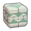 Patterned aged-stone wall